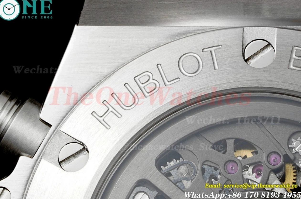 Diams Titanium Big Bang 44mm SS Diams Bezel BBF A1280 Rubber Unico 0421